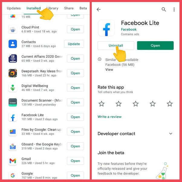 Install & Reinstall the Facebook App